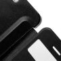 Flipové pouzdro s průzorem pro iPhone SE (2016) / 5 / 5S - černé