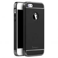 IPAKY elegantní kryt pro iPhone 5 / 5S / SE (2016) - černý