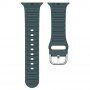 Silikonový řemínek Ocean Ripple pro Apple Watch Ultra 49mm / 46mm / 45mm / 44mm / 42mm - petrolejový
