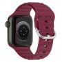 Silikonový řemínek Ocean Ripple pro Apple Watch Ultra 49mm / 46mm / 45mm / 44mm / 42mm - vínový