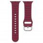 Silikonový řemínek Ocean Ripple pro Apple Watch Ultra 49mm / 46mm / 45mm / 44mm / 42mm - vínový
