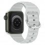Silikonový řemínek Ocean Ripple pro Apple Watch Ultra 49mm / 46mm / 45mm / 44mm / 42mm - šedý
