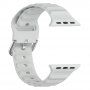 Silikonový řemínek Ocean Ripple pro Apple Watch Ultra 49mm / 46mm / 45mm / 44mm / 42mm - šedý