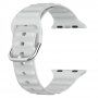 Silikonový řemínek Ocean Ripple pro Apple Watch Ultra 49mm / 46mm / 45mm / 44mm / 42mm - šedý