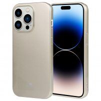 Goospery lesklý kryt z měkkého plastu pro iPhone 14 Pro - zlatý