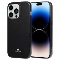 Goospery lesklý kryt z měkkého plastu pro iPhone 14 Pro Max - černý