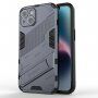 Odolný ochranný kryt se stojánkem pro iPhone 14 - šedý