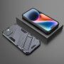 Odolný ochranný kryt se stojánkem pro iPhone 14 - šedý