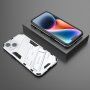 Odolný ochranný kryt se stojánkem pro iPhone 14 - bílý