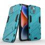 Odolný ochranný kryt se stojánkem pro iPhone 14 - modrý