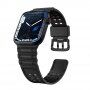 Odolný silikonový řemínek pro Apple Watch 42mm / 41mm / 40mm / 38mm - černý