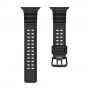 Odolný silikonový řemínek pro Apple Watch 42mm / 41mm / 40mm / 38mm - černý