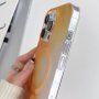 Průsvitný kryt se vzorem vodových barev a MagSafe pro iPhone 14 Plus - šedý