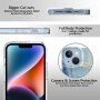Mramorový třpytivý kryt pro iPhone 14 Plus - modrý