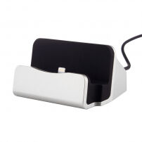 Nabíjecí a dokovací magnetická stanice pro iPhone - stříbrná