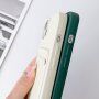 Silikonový kryt se šňůrkou a kapsou na karty pro iPhone 13 Pro Max - šedý