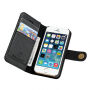 2v1 odnímatelné pouzdro pro iPhone 5 / 5S / SE (2016) - černé