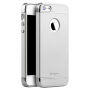 IPAKY elegantní kryt pro iPhone 5 / 5S / SE (2016) - stříbrný