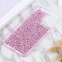 Ochranný kryt s barevnými flitry pro iPhone 14 Pro Max - růžový