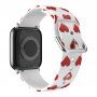 Řemínek se vzorem pro Apple Watch 42mm / 41mm / 40mm / 38mm - srdíčka