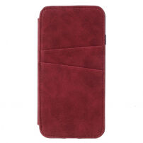 Flipové vintage pouzdro pro iPhone SE (2020/2022) / 8 / 7 - vínová