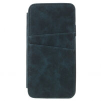 Flipové vintage pouzdro pro iPhone XS / iPhone X - modrozelené