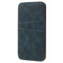 Flipové vintage pouzdro pro iPhone XS / iPhone X - modrozelené
