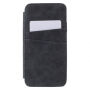 Flipové vintage pouzdro pro iPhone XS / iPhone X - šedé