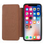 Flipové vintage pouzdro pro iPhone XS / iPhone X - šedé