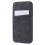 Flipové vintage pouzdro pro iPhone XS / iPhone X - šedé