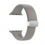 Silikonový řemínek s kovovým magnetickým zapínáním pro Apple Watch 42mm / 41mm / 40mm / 38mm - šedý