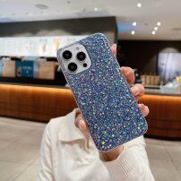 Ochranný kryt se třpytivými flitry pro iPhone 12 Pro Max - modrý