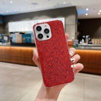 Ochranný kryt se třpytivými flitry pro iPhone 13 Pro Max - červený