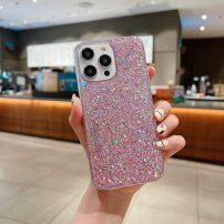 Ochranný kryt se třpytivými flitry pro iPhone 13 mini - růžový