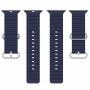 Silikonový oceánský řemínek pro Apple Watch Ultra 49mm / 46mm / 45mm / 44mm / 42mm - tmavě modrý