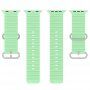 Silikonový oceánský řemínek pro Apple Watch Ultra 49mm / 46mm / 45mm / 44mm / 42mm - zelený