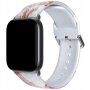 Řemínek se vzorem pro Apple Watch 42mm / 41mm / 40mm / 38mm - růžový mramor