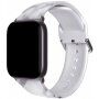 Řemínek se vzorem pro Apple Watch 42mm / 41mm / 40mm / 38mm - šedý mramor
