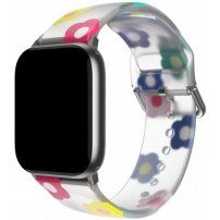 Řemínek se vzorem pro Apple Watch 42mm / 41mm / 40mm / 38mm - květiny