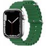 Silikonový oceánský řemínek pro Apple Watch Ultra 49mm / 46mm / 45mm / 44mm / 42mm - tmavě zelený