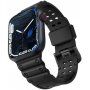 Odolný silikonový řemínek pro Apple Watch 42mm / 41mm / 40mm / 38mm - černý