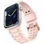 Odolný silikonový řemínek pro Apple Watch 42mm / 41mm / 40mm / 38mm - růžový