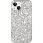 Ochranný kryt s flitry pro iPhone 14 Plus - stříbrný