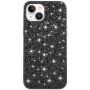 Ochranný kryt s flitry pro iPhone 14 Plus - černý