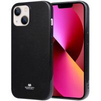 Goospery lesklý kryt z měkkého plastu pro iPhone 14 - černý