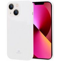 Goospery lesklý kryt z měkkého plastu pro iPhone 14 Plus - bílý