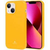 Goospery lesklý kryt z měkkého plastu pro iPhone 14 Plus - žlutý