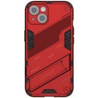 Odolný ochranný kryt se stojánkem pro iPhone 14 - červený