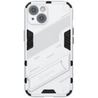 Odolný ochranný kryt se stojánkem pro iPhone 14 - bílý