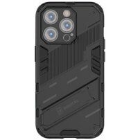Odolný ochranný kryt se stojánkem pro iPhone 14 Pro Max - černý